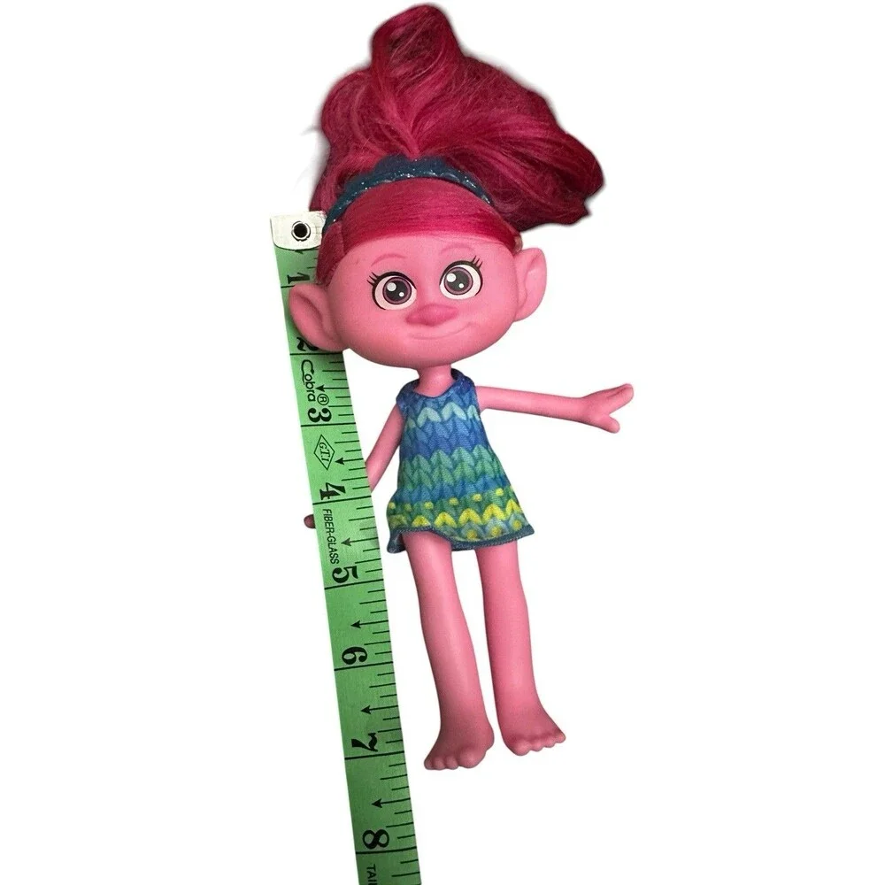 Mattel Dreamworks Queen Poppy Troll 7” Doll  + Guy Diamond 2020 + Vintage Troll
